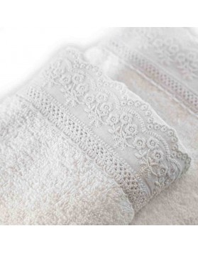 Le Telerie Towels For Unisex SET SPUGNA ELLY 3+3 BIANCO 