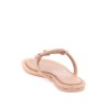 pavé leather thong sandals