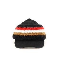 baseball cap with knit headband