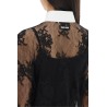 lace shirt with plastron