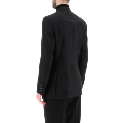 tuxedo jacket with jacquard details