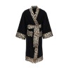 leo print bathrobe