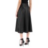 a-line leather skirt