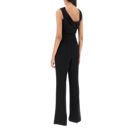 jumpsuit with twisted neckline