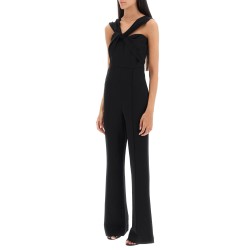 jumpsuit with twisted neckline