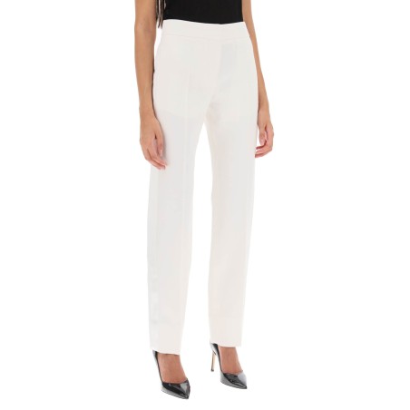 tailored trousers with satin bands