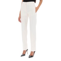 tailored trousers with satin bands