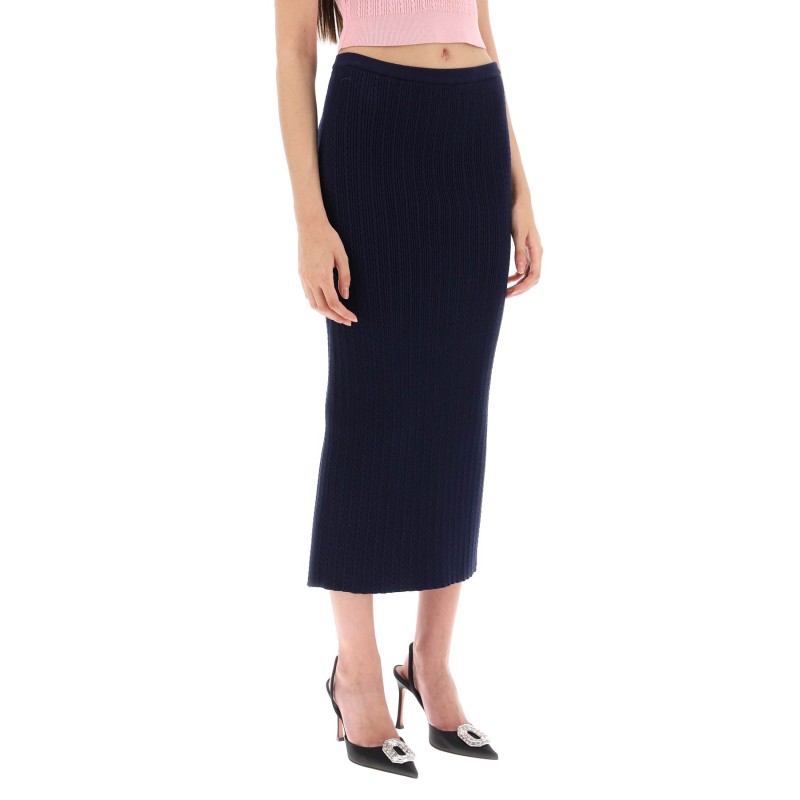 knitted pencil skirt