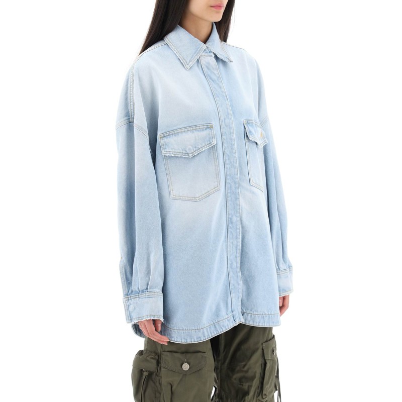 oversized denim overshirt