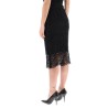 macrame lace pencil skirt