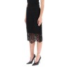 macrame lace pencil skirt