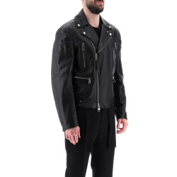 leather biker jacket