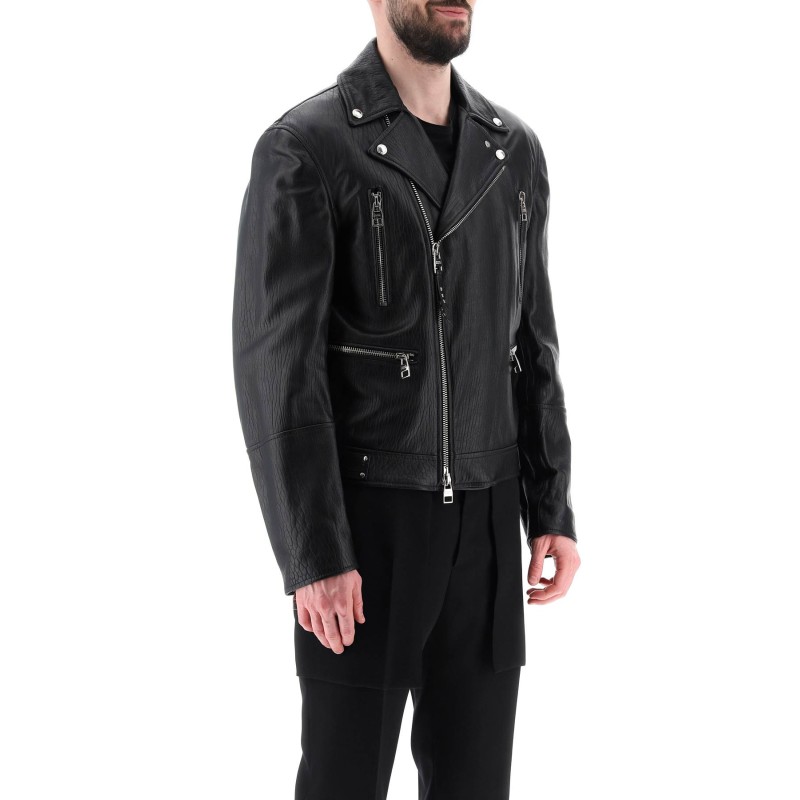 leather biker jacket