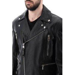 leather biker jacket