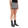 houndstooth micro skirt