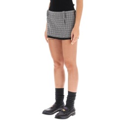 houndstooth micro skirt