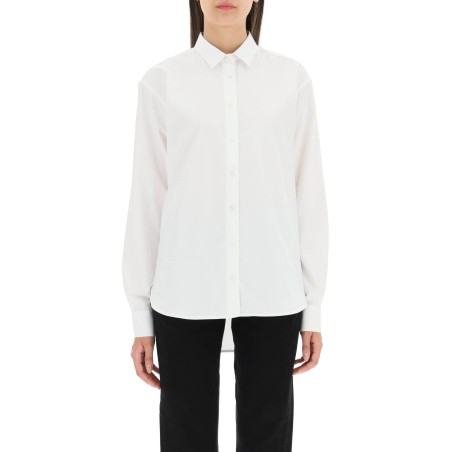 logo-embroidered cotton shirt