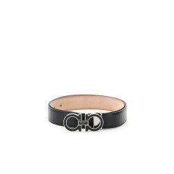 gancini leather belt