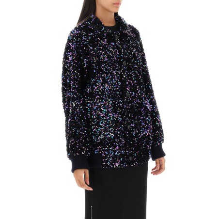 aileen chabo sequined bomber jacket