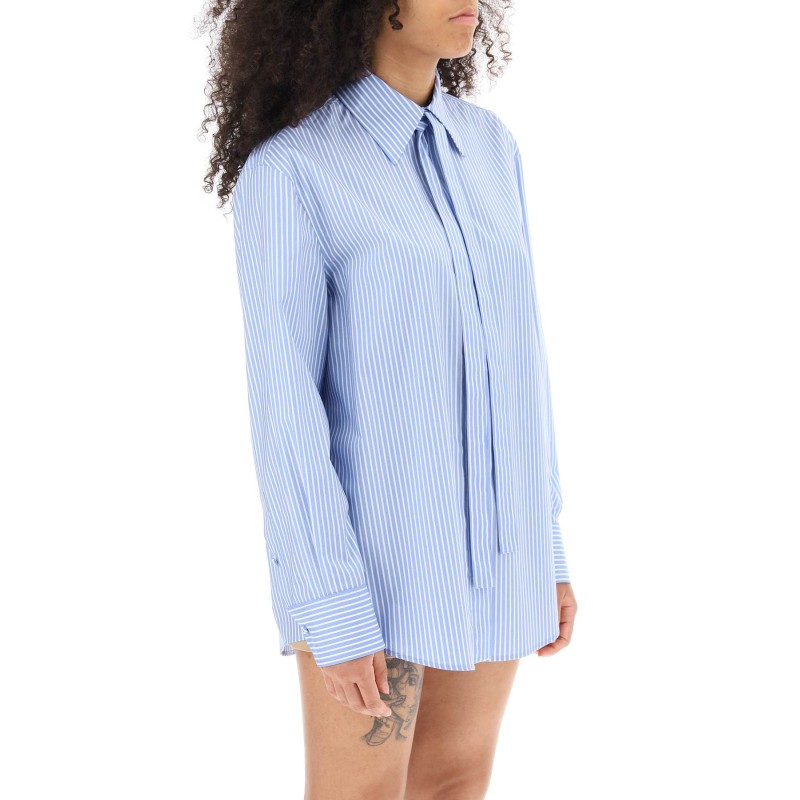 striped poplin shirt