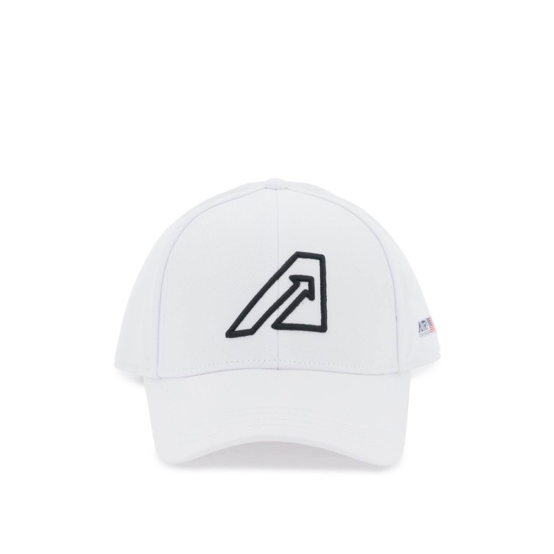 baseball cap with embroidered logo