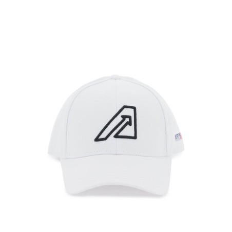 baseball cap with embroidered logo