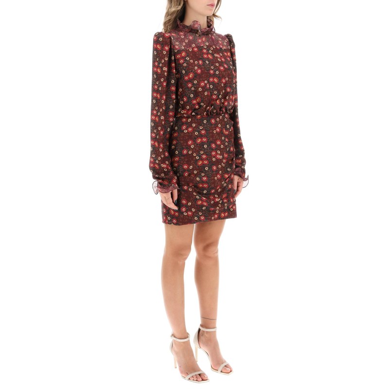 rina b mini dress in jacquard silk