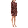 rina b mini dress in jacquard silk