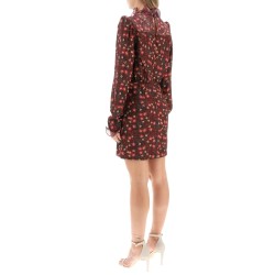 rina b mini dress in jacquard silk