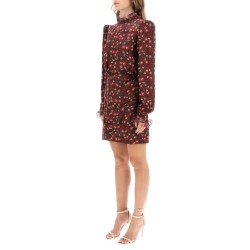 rina b mini dress in jacquard silk