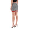 mini skirt in monogram knit