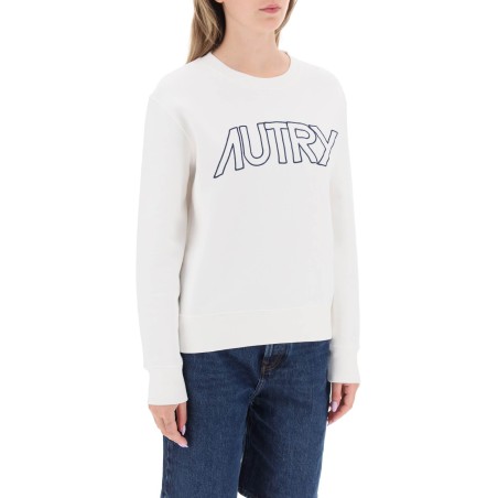 embroidered logo sweatshirt