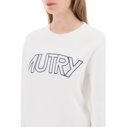 embroidered logo sweatshirt