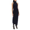 asymmetric wool knit dress