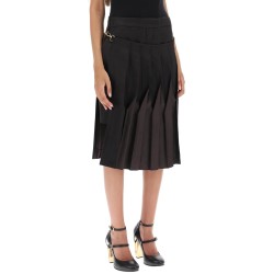 duchesse skirt with pleated panel