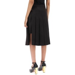 duchesse skirt with pleated panel