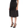 duchesse skirt with pleated panel