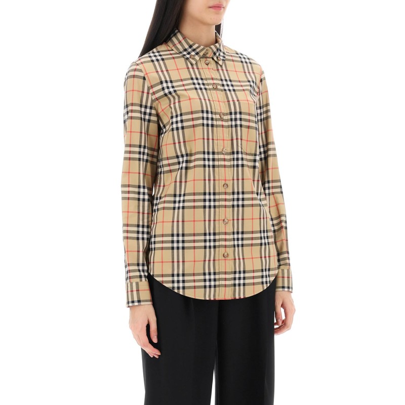 lapwing button-down shirt with vintage check pattern