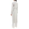 wool jumpsuit with pleated panels