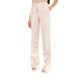 parchia bis metallic jacquard pants