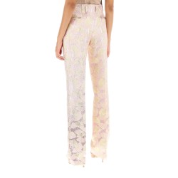 parchia bis metallic jacquard pants