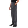 single pleat merino wool trousers