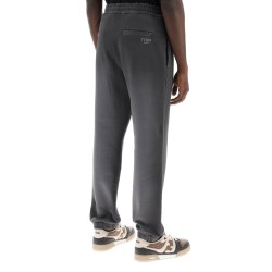 joggers in washed cotton