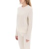 twin cable cashmere sweater