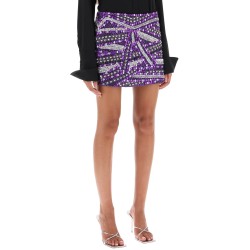 miniskirt with appliques