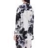 orchid maxi shirt in silk crepe