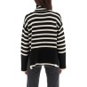 striped wool cotton turtleneck