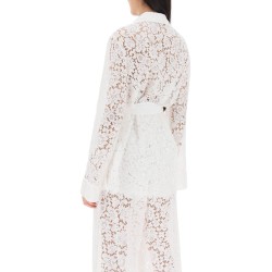 pajama shirt in cordonnet lace