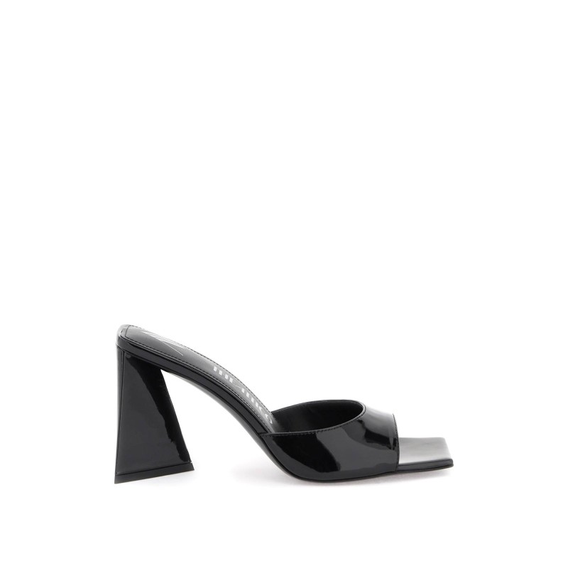 devon mules in patent leather