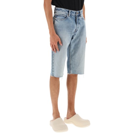 slim fit denim shorts